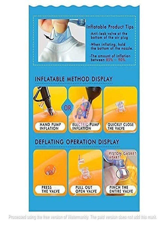 KidsZeeNie® Inflatable Swimming Tube Ring for Kids | Anti-Flip Pool Floater for Toddlers| | Fun Animal-Themed Swim Trainer for Water Play | Summer Beach & Lake Adventures-3-6 Yrs (33IN) (Duck) - Image 3